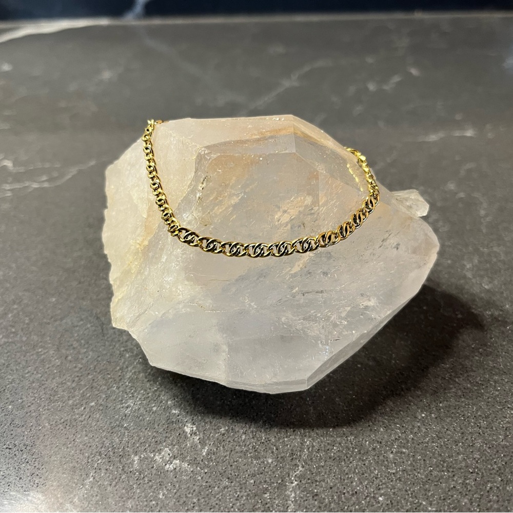 Sterling silver link bracelet